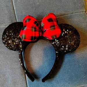 Disney ears Red plaid